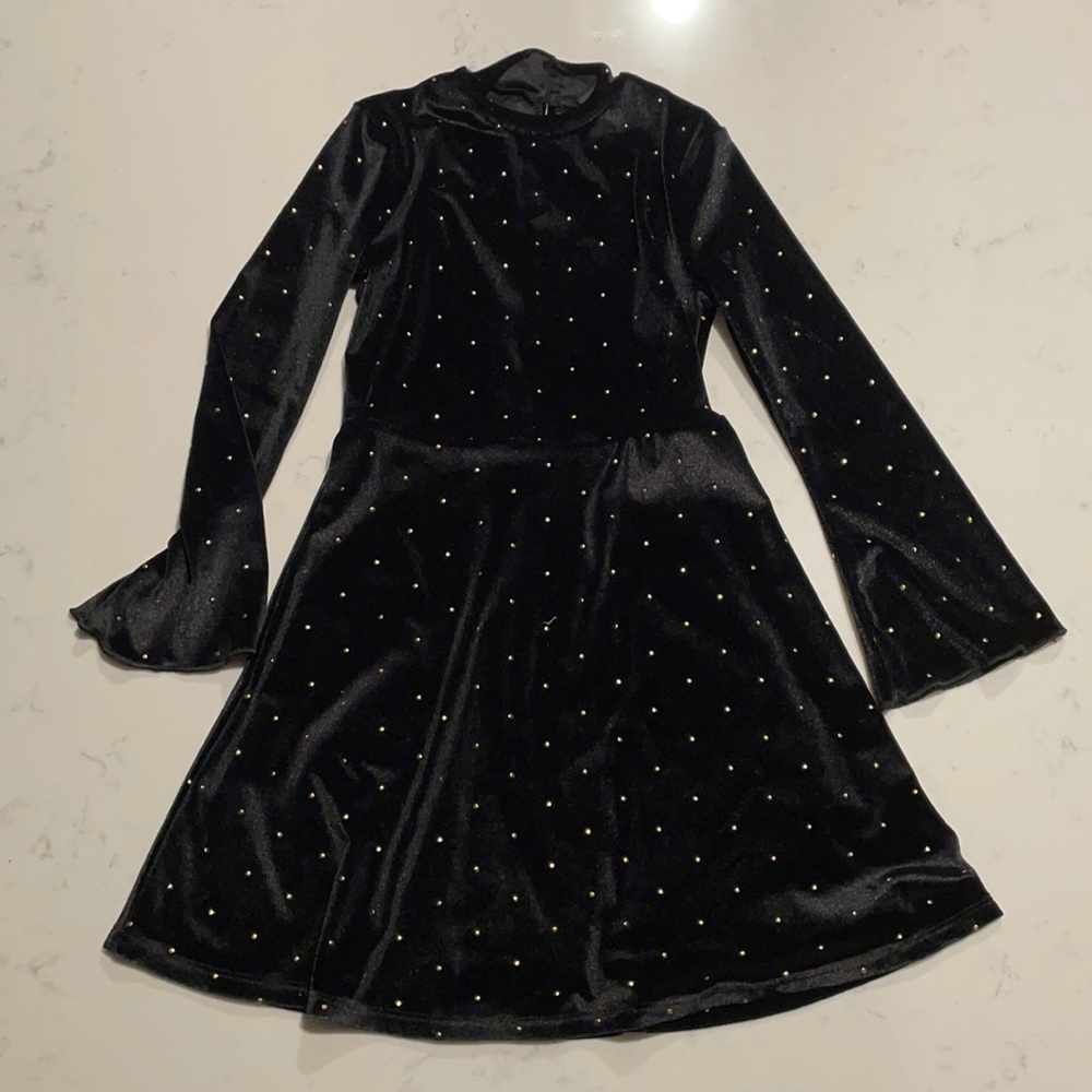 Art Class Black Velvet Dress